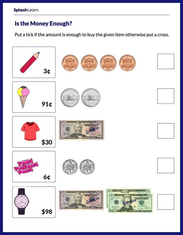 80 Printable Money Worksheets 1St Grade 72