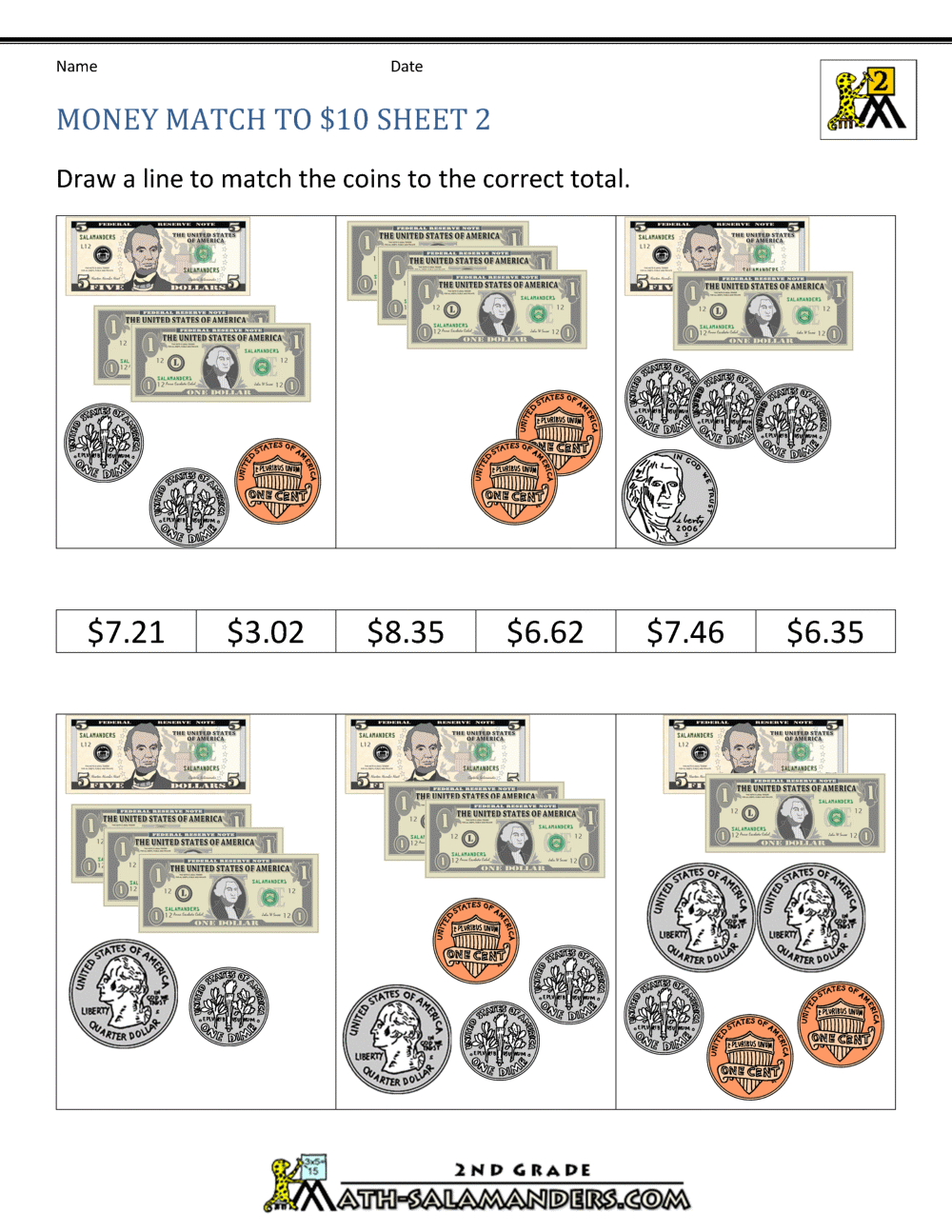 80 Printable Money Worksheets 1St Grade 75