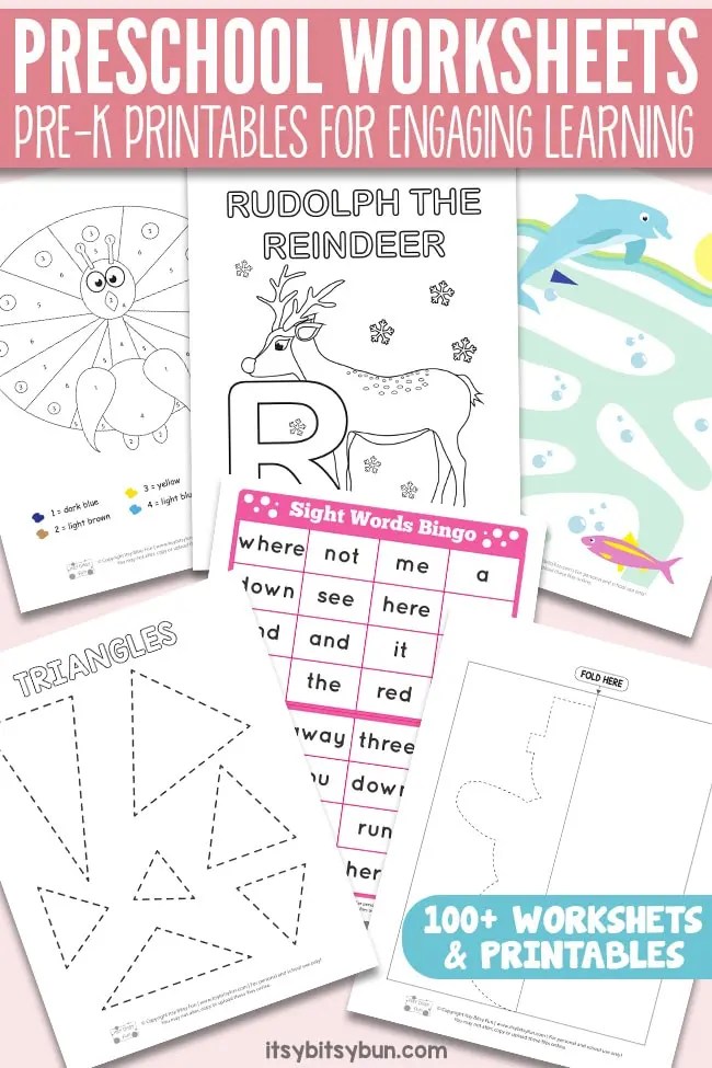 80 Printable Pre K Learning Worksheets 24