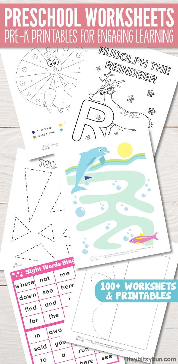 80 Printable Pre K Learning Worksheets 25