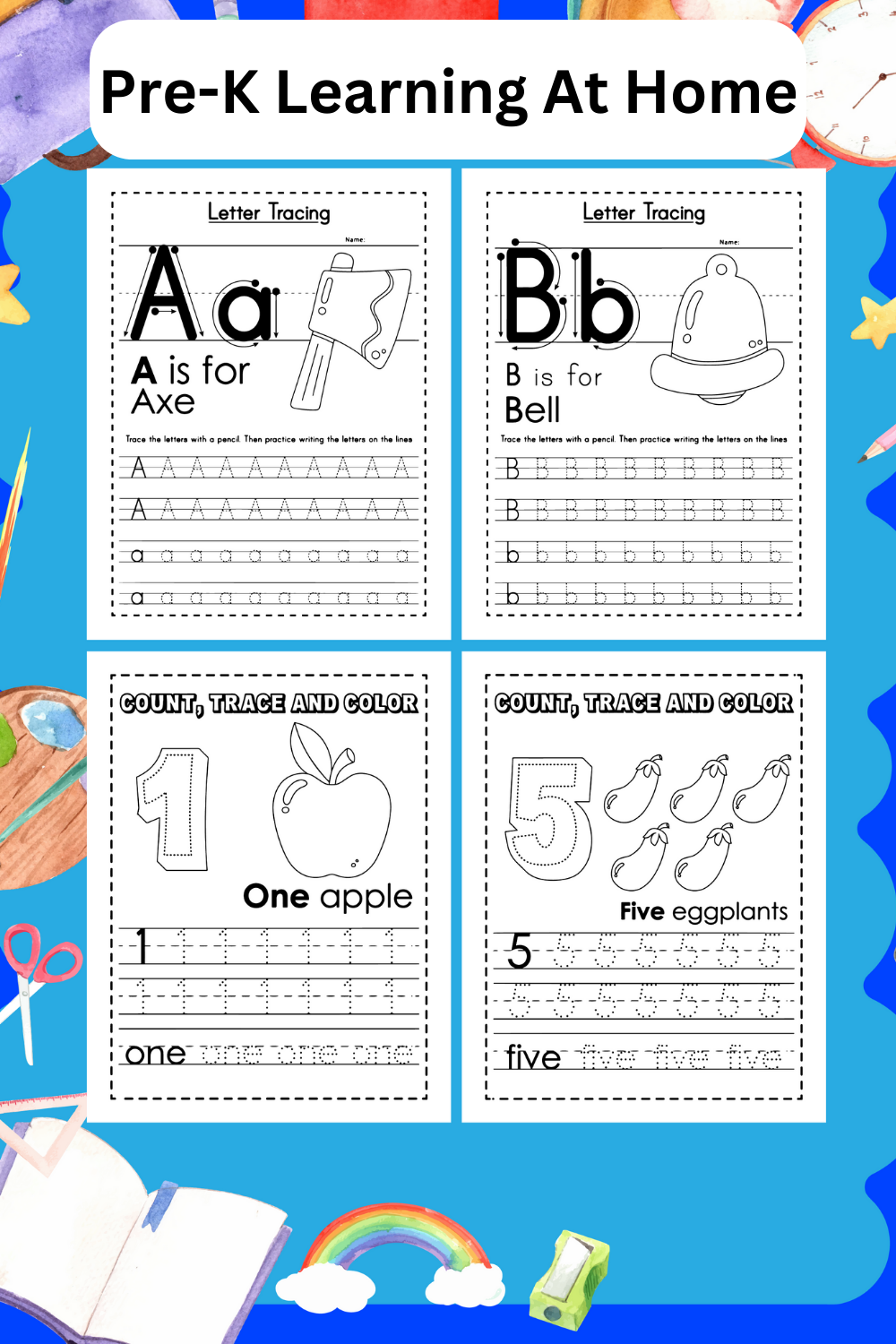 80 Printable Pre K Learning Worksheets 79