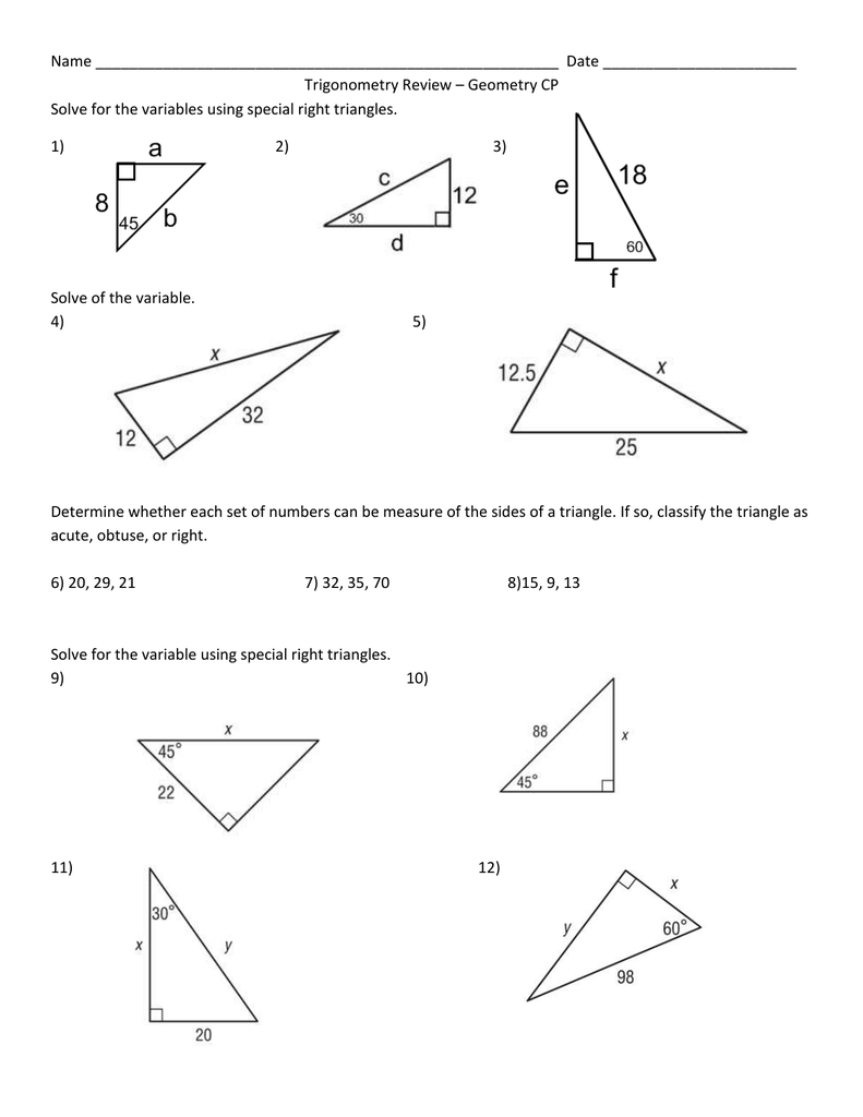 80 Printable Similar Right Triangles Worksheet 11