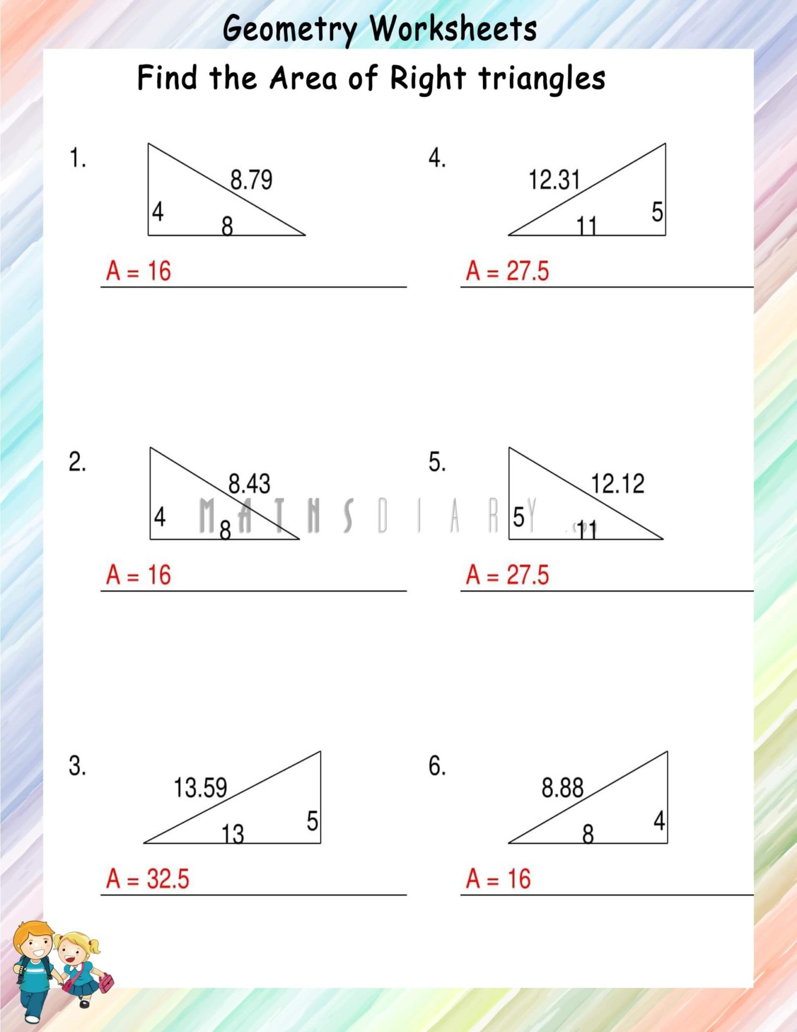 80 Printable Similar Right Triangles Worksheet 21