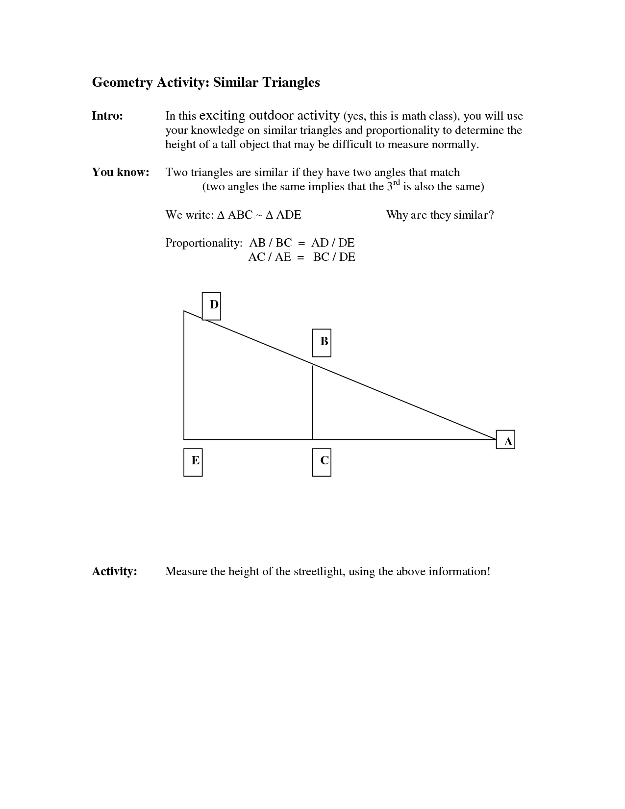 80 Printable Similar Right Triangles Worksheet 4