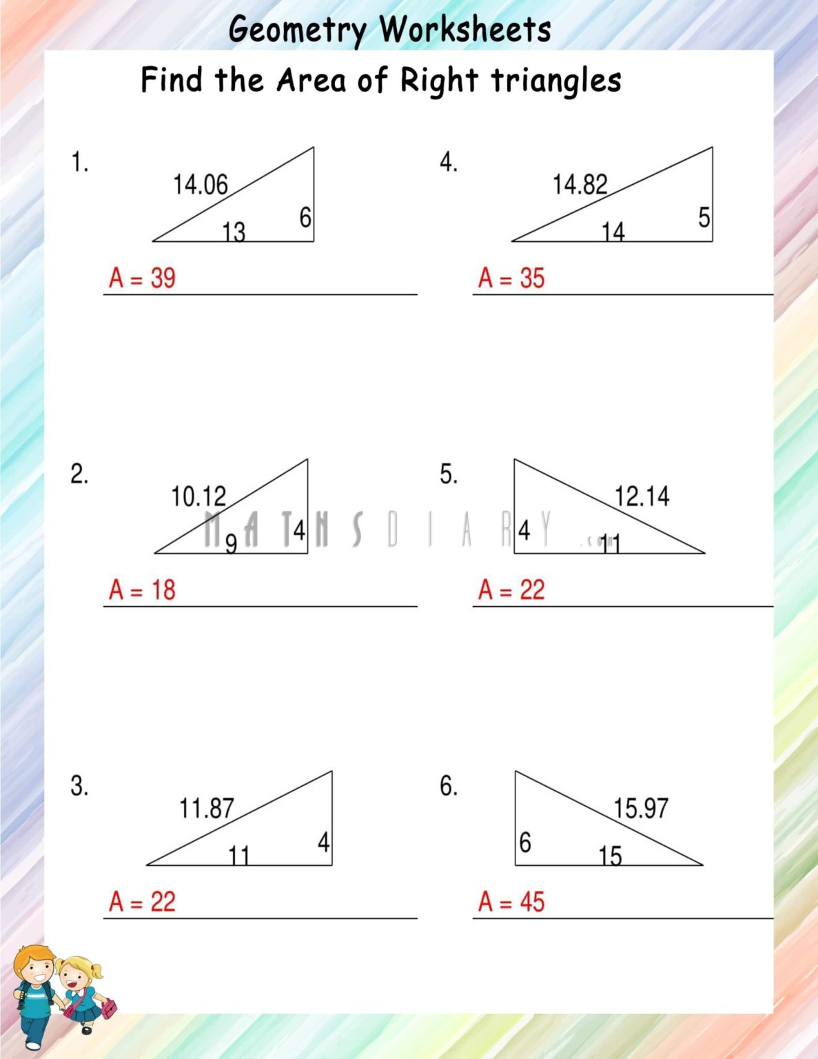 80 Printable Similar Right Triangles Worksheet 40