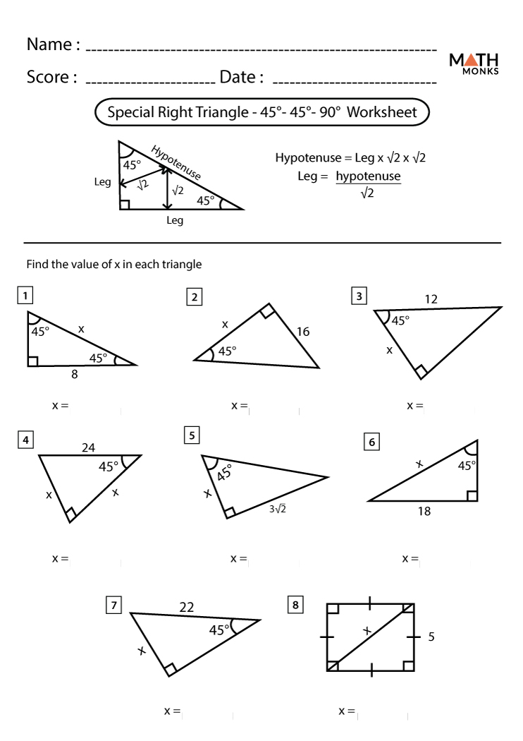 80 Printable Similar Right Triangles Worksheet 67