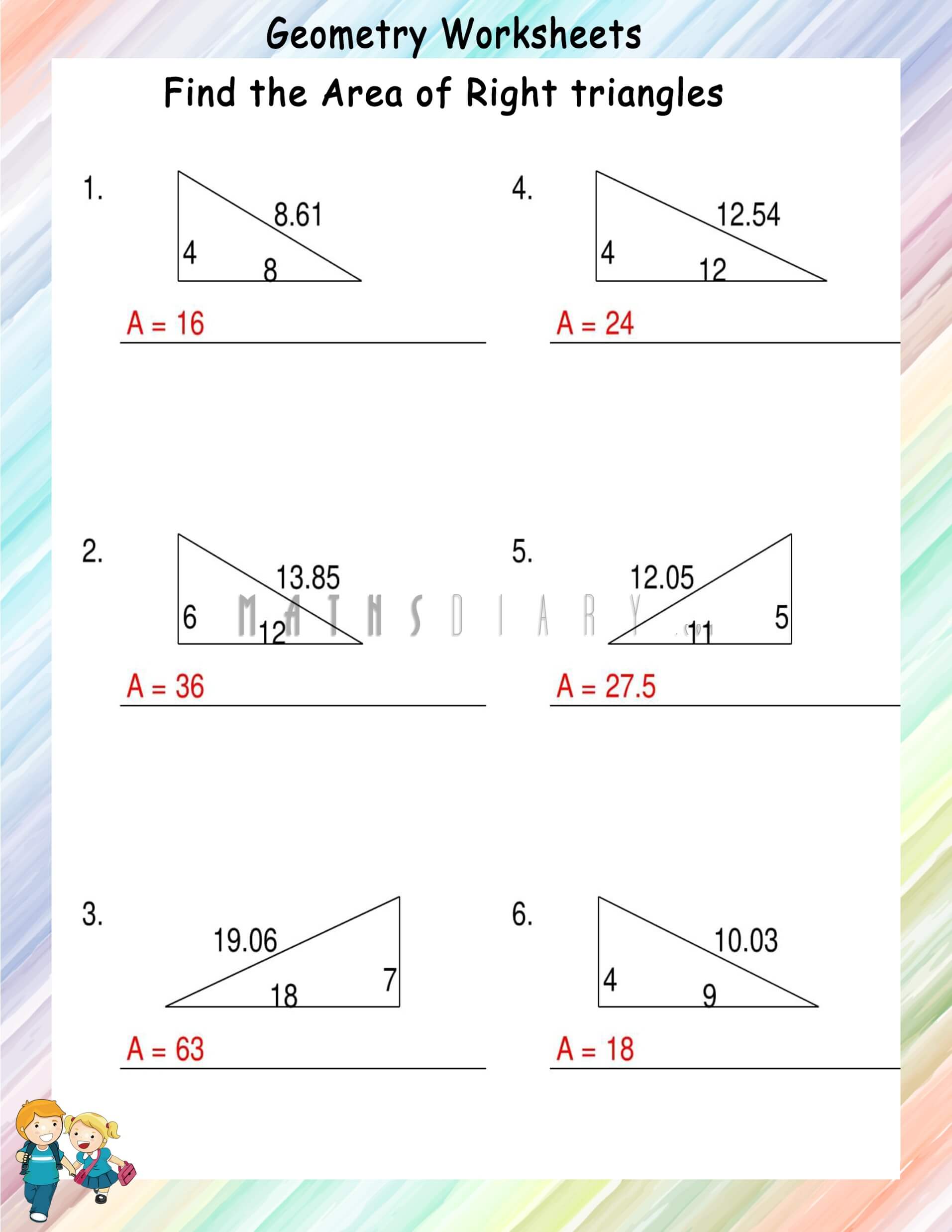 80 Printable Similar Right Triangles Worksheet 76