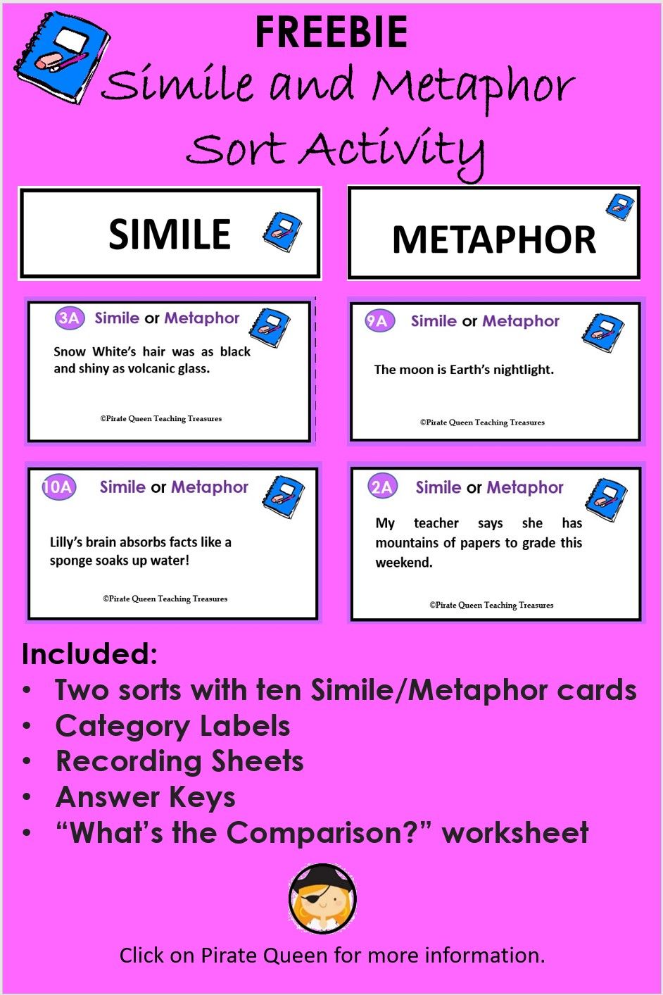 80 Printable Simile And Metaphor Worksheets 60