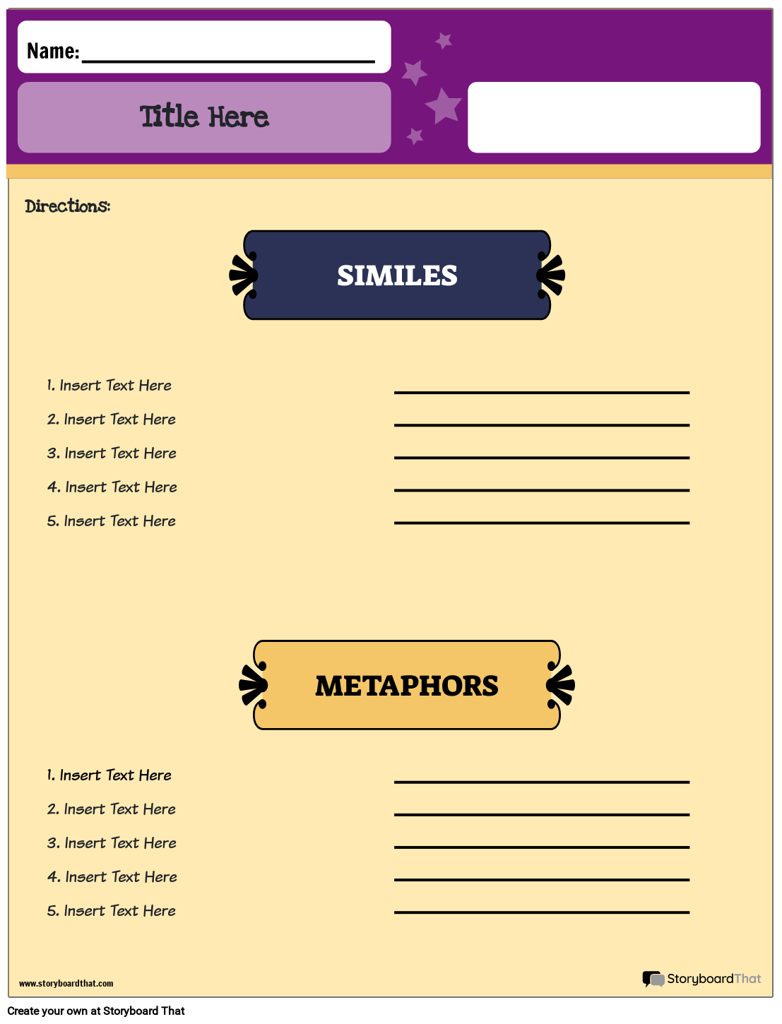 80 Printable Simile And Metaphor Worksheets 68