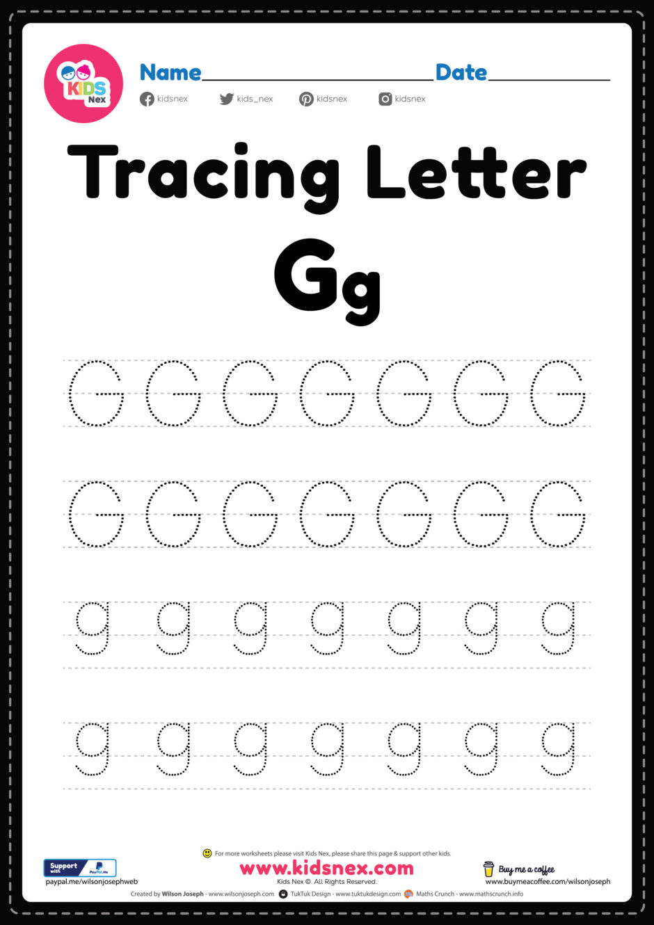 85 Preschool Worksheets Letter G 11