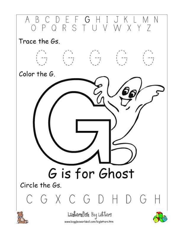 85 Preschool Worksheets Letter G 22