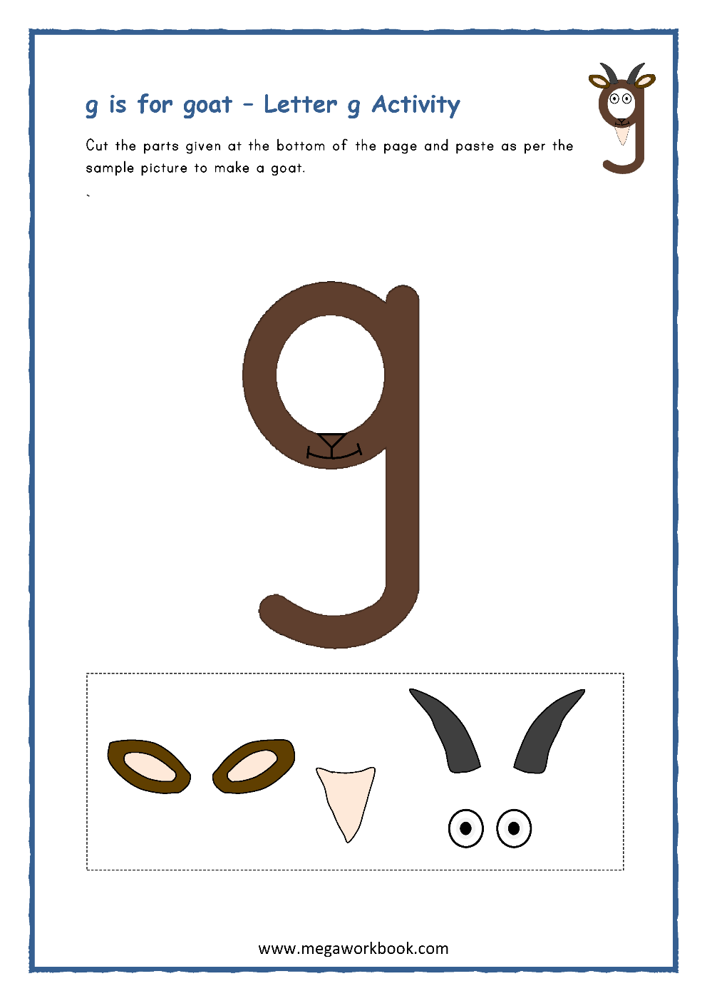 85 Preschool Worksheets Letter G 27