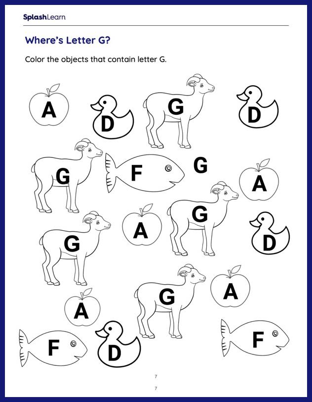 85 Preschool Worksheets Letter G 39