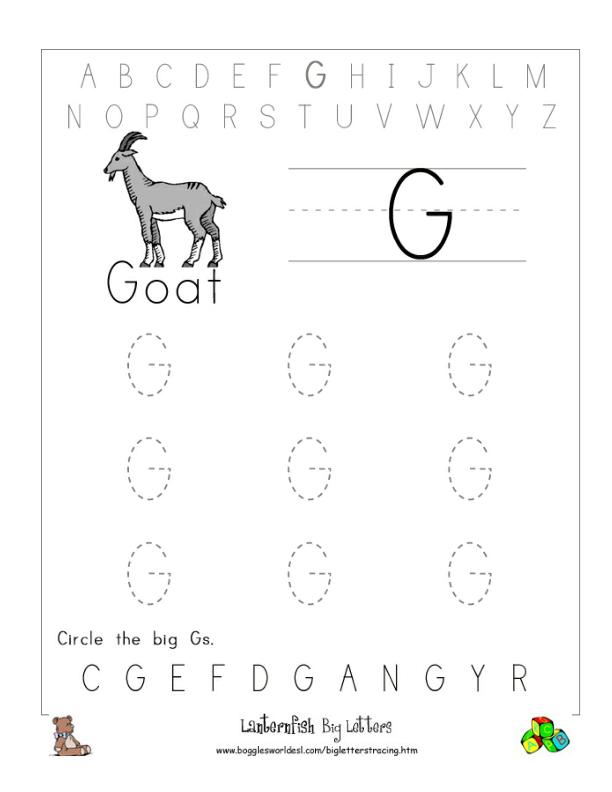 85 Preschool Worksheets Letter G 41