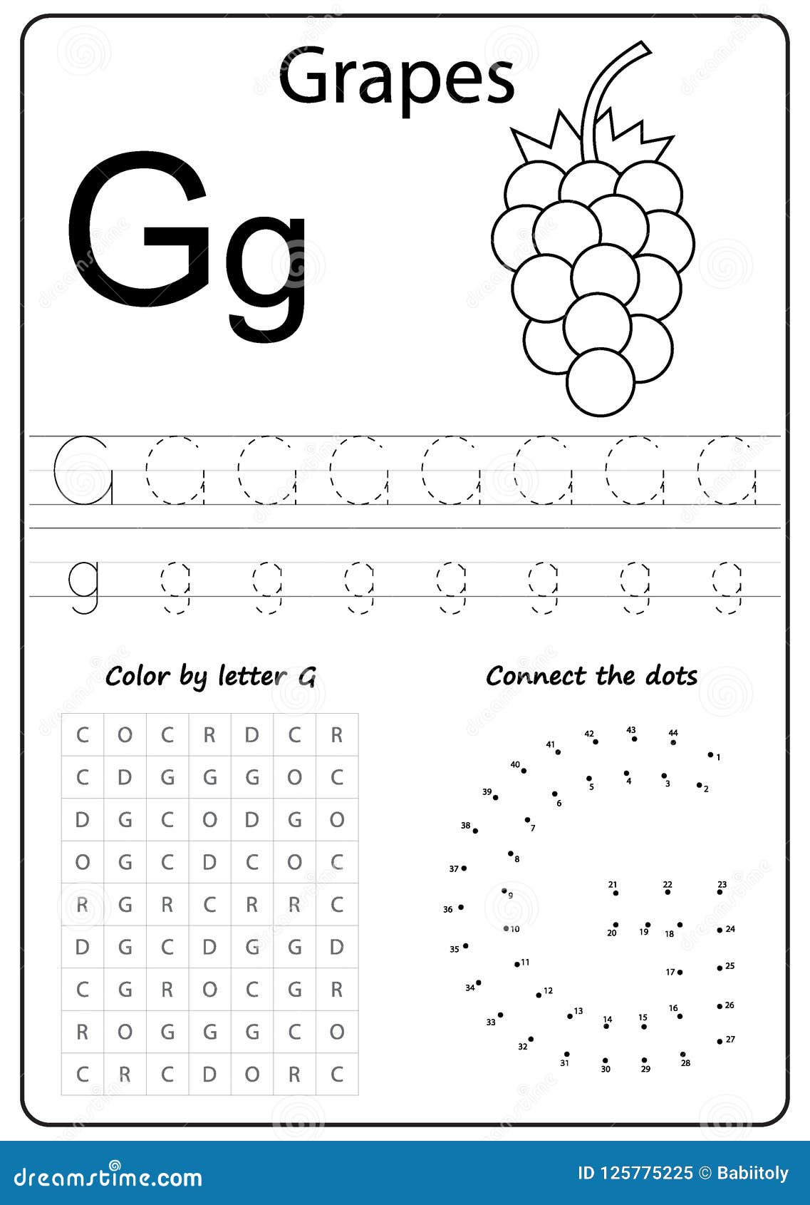 85 Preschool Worksheets Letter G 5