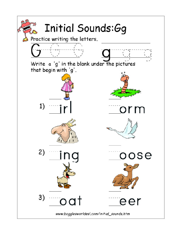 85 Preschool Worksheets Letter G 64