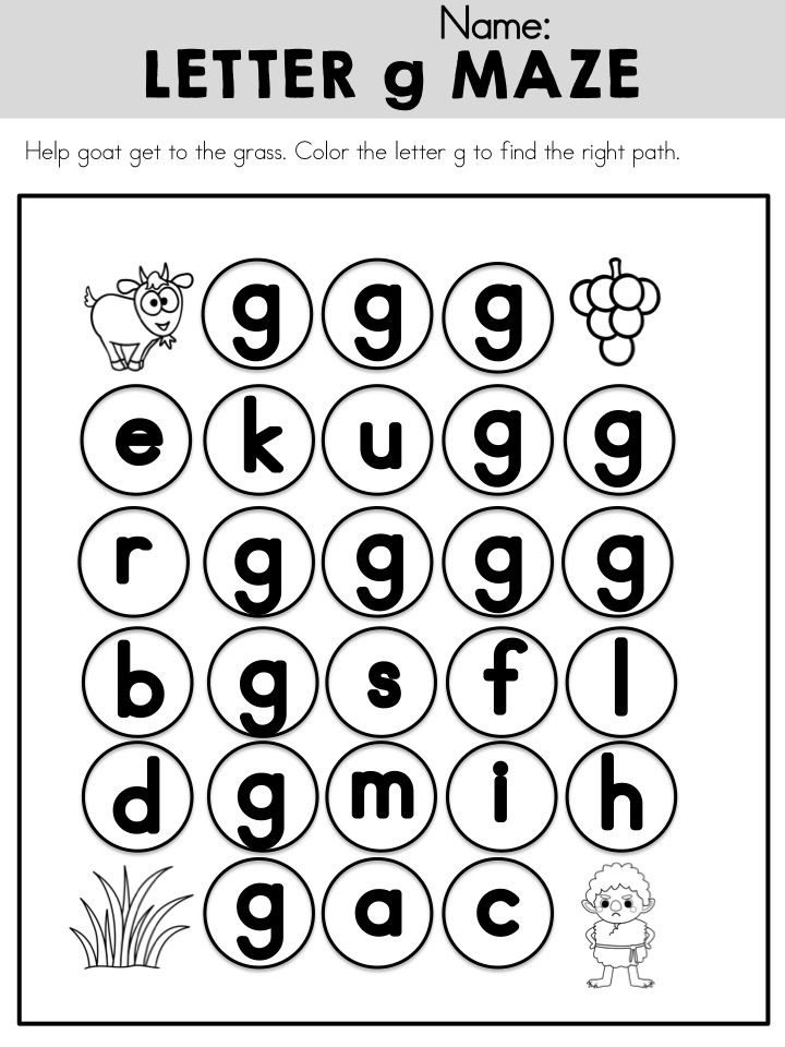 85 Preschool Worksheets Letter G 68