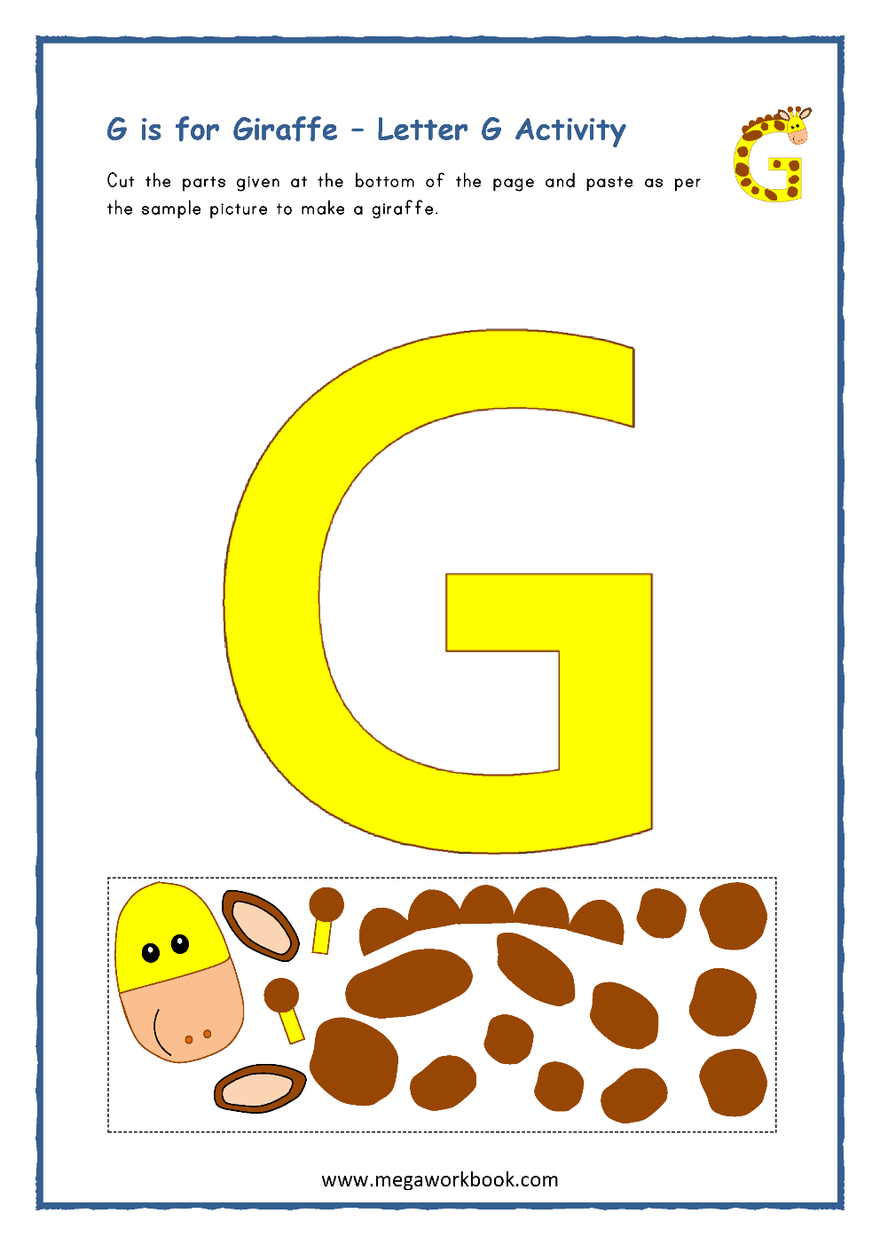 85 Preschool Worksheets Letter G 74