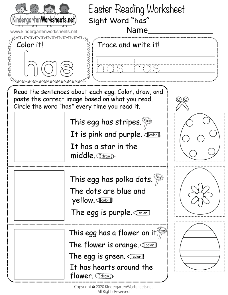 85 Reading For Kindergarten Worksheets 80