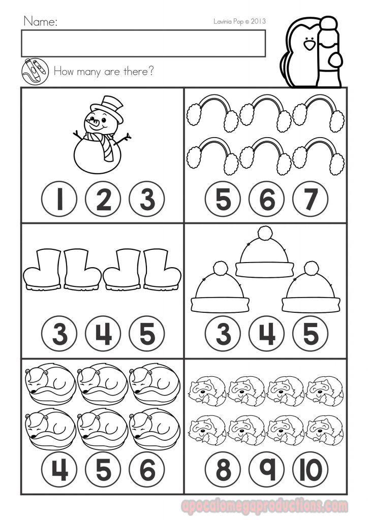 85 Winter Worksheets For Kindergarten 1