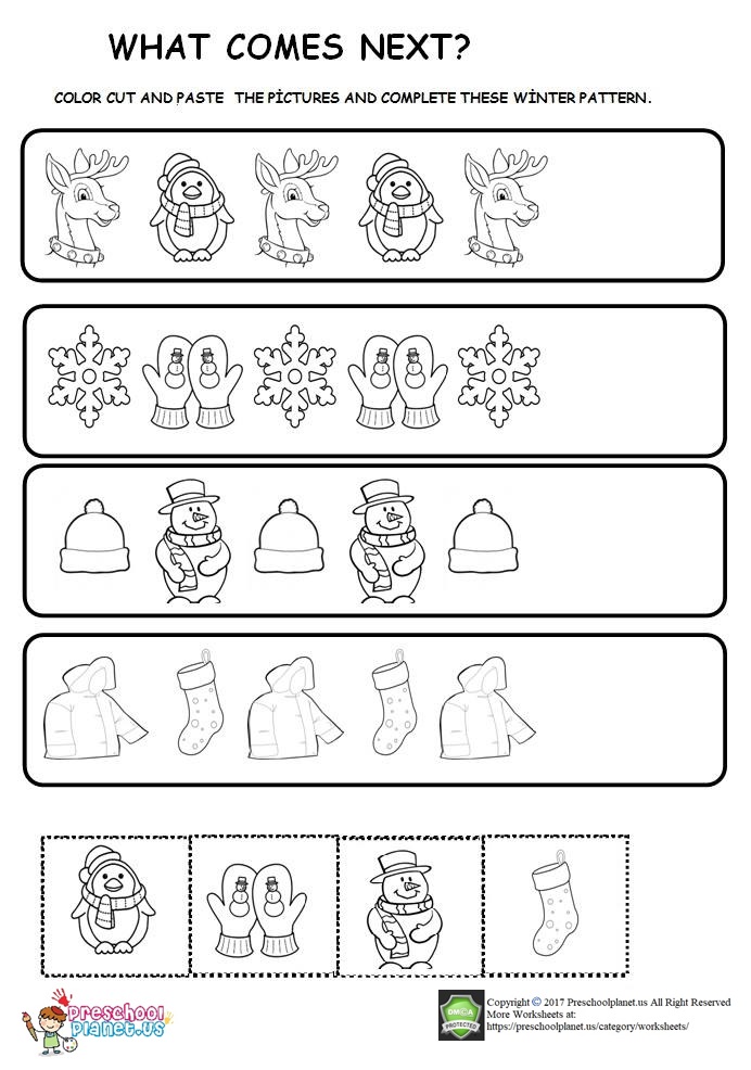 85 Winter Worksheets For Kindergarten 10