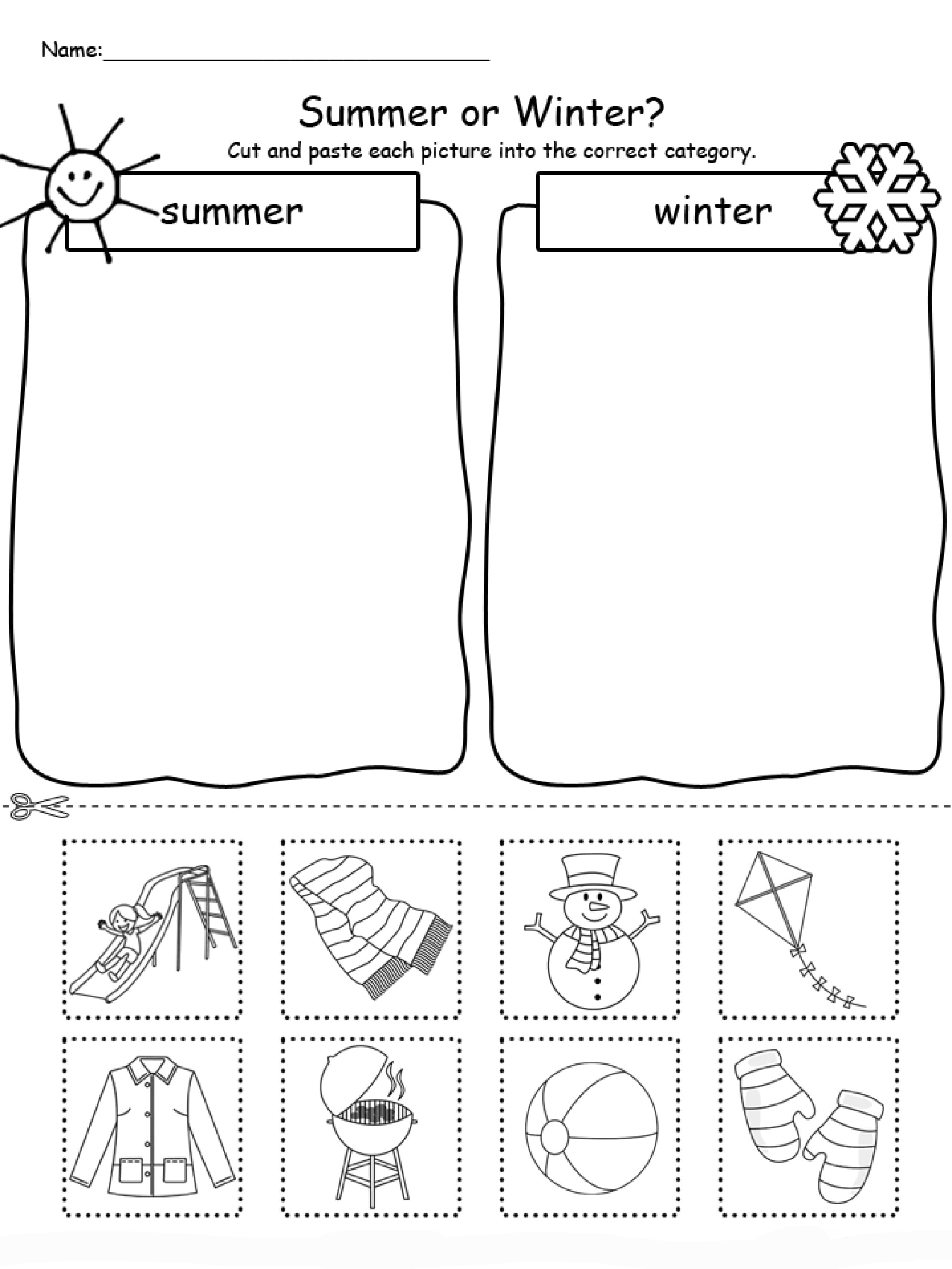 85 Winter Worksheets For Kindergarten 17