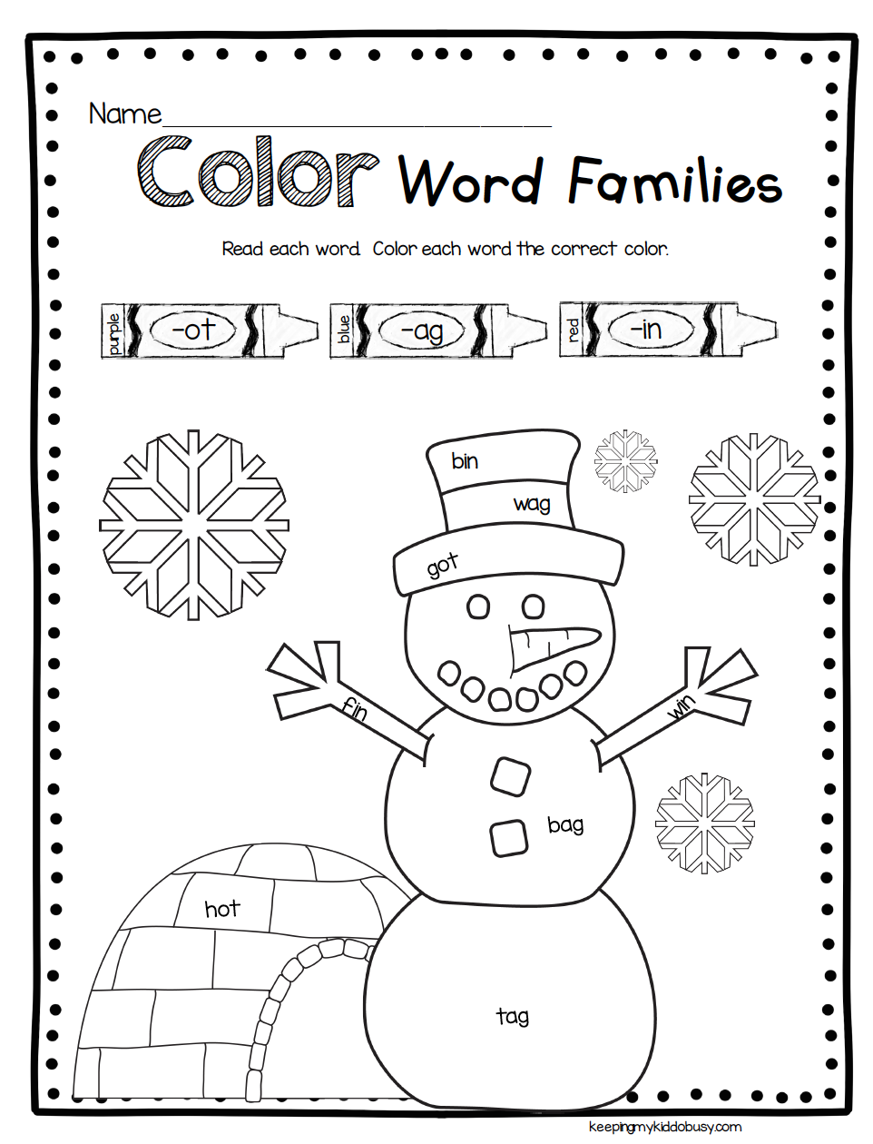 85 Winter Worksheets For Kindergarten 2