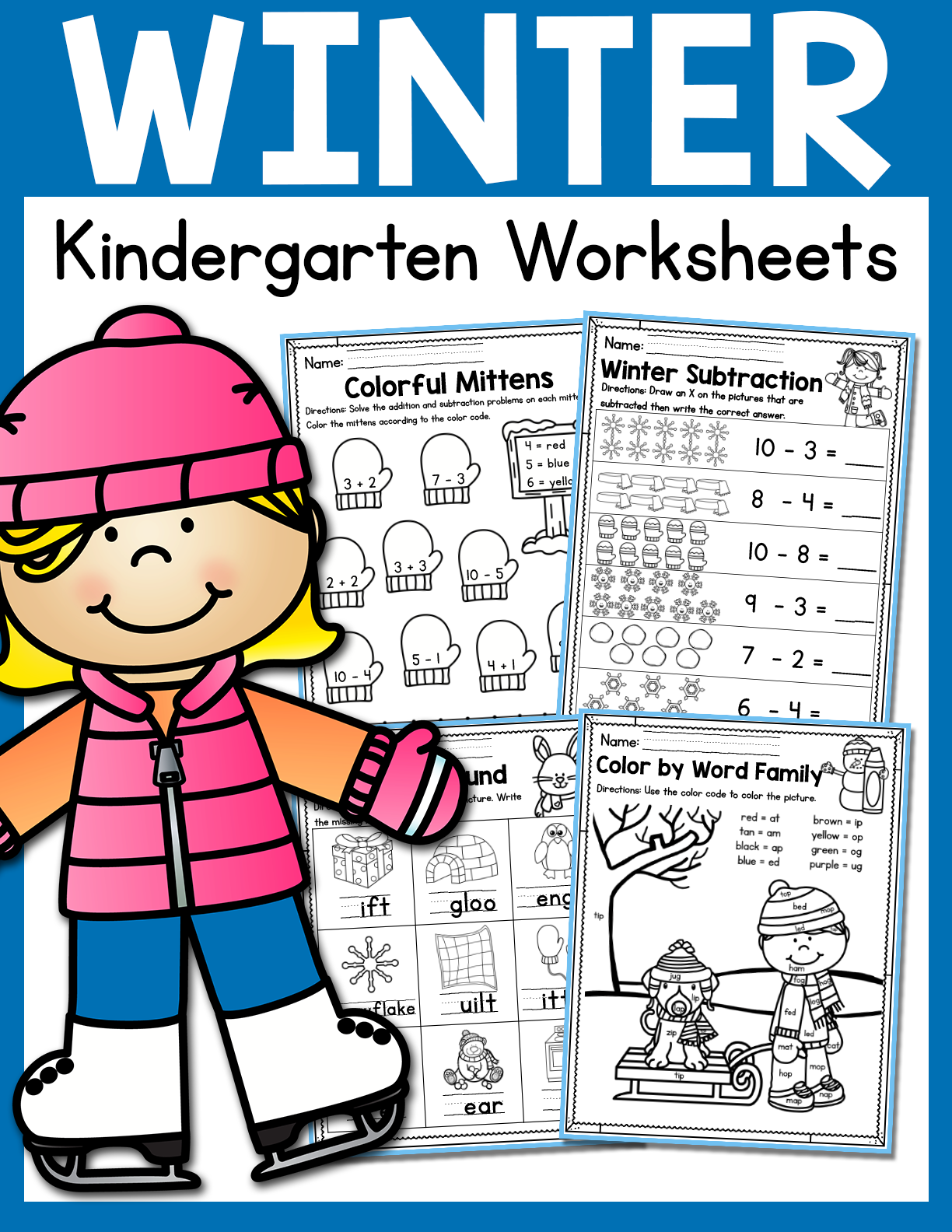 85 Winter Worksheets For Kindergarten 23