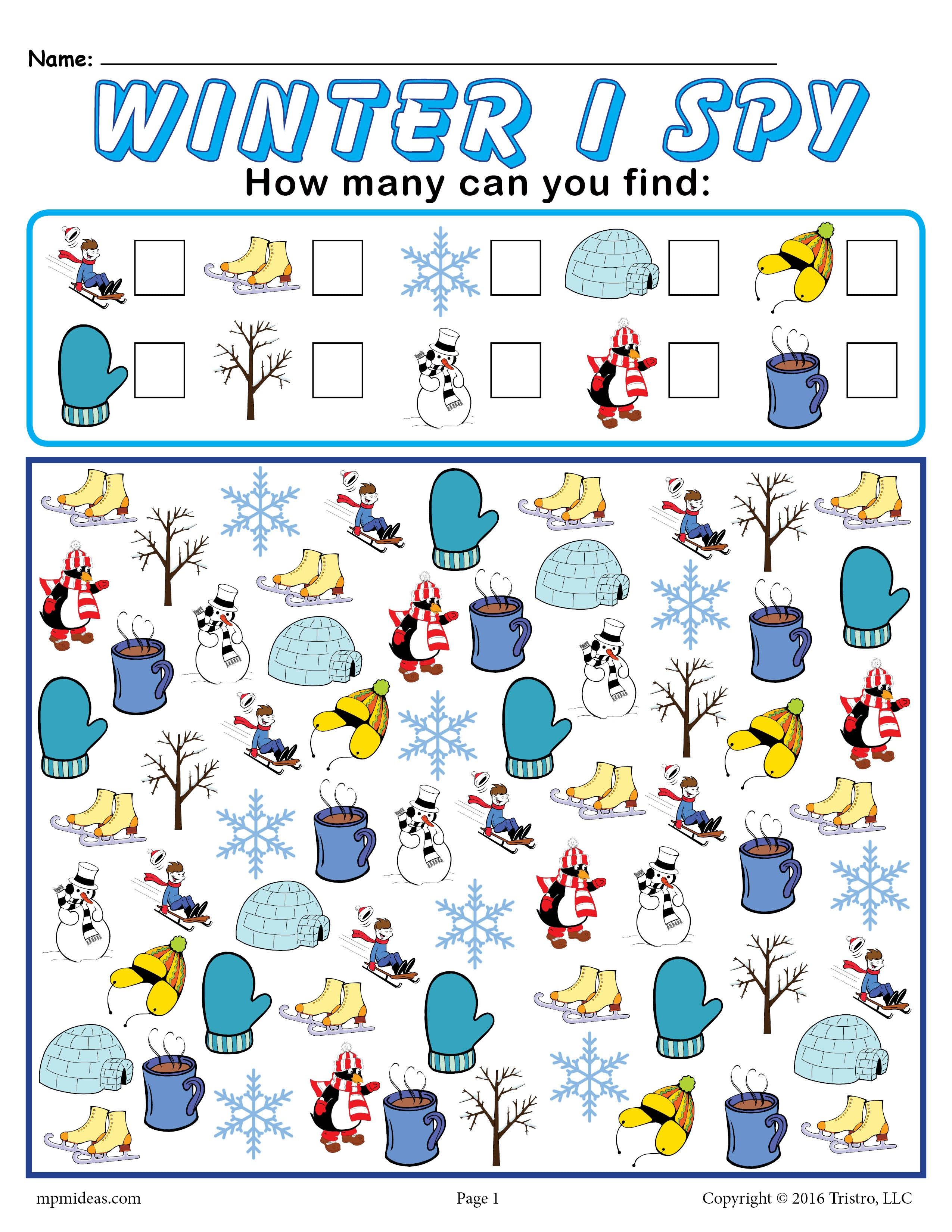 85 Winter Worksheets For Kindergarten 24