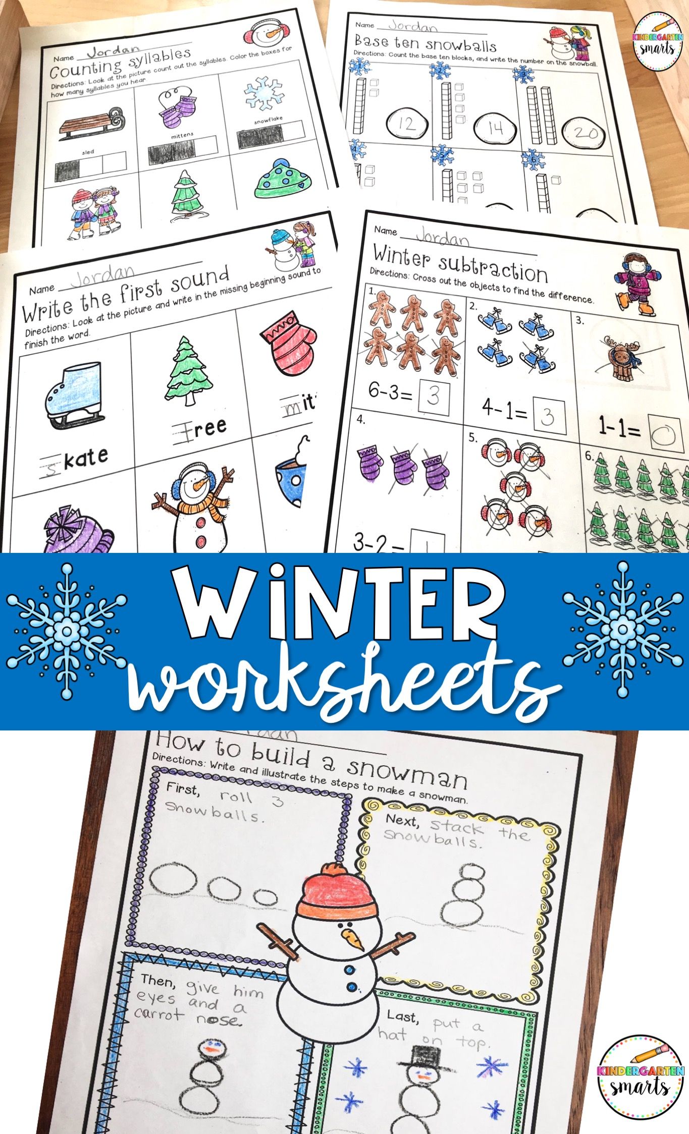 85 Winter Worksheets For Kindergarten 25