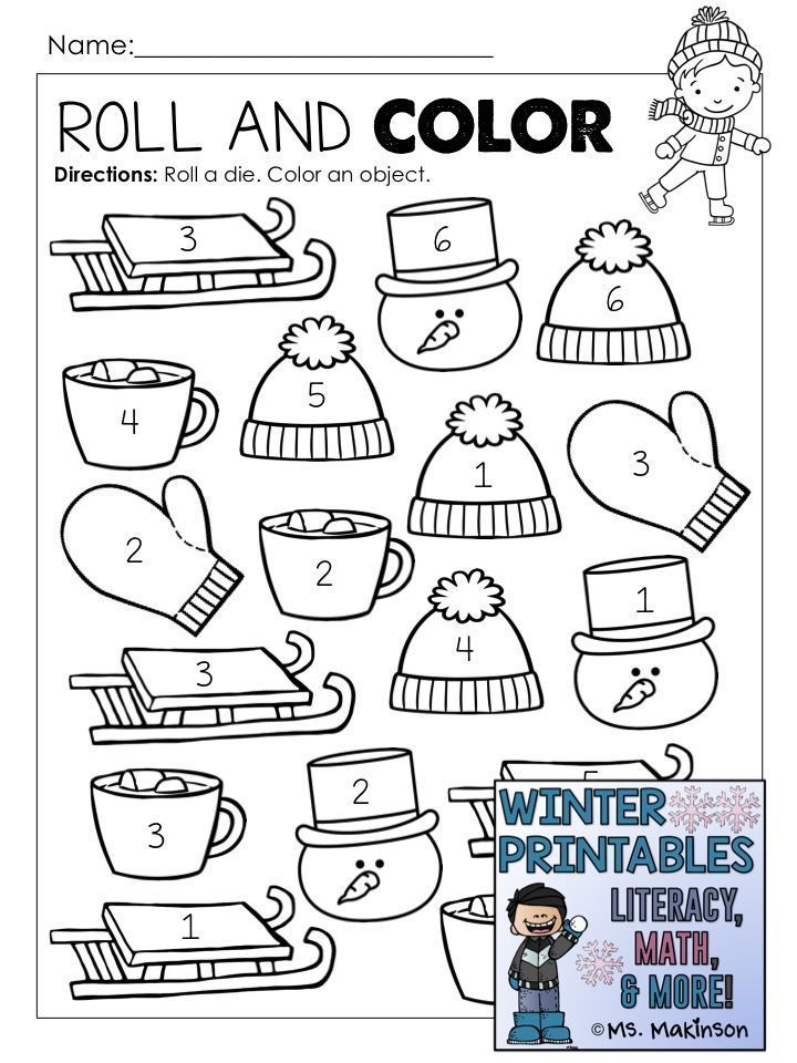 85 Winter Worksheets For Kindergarten 26