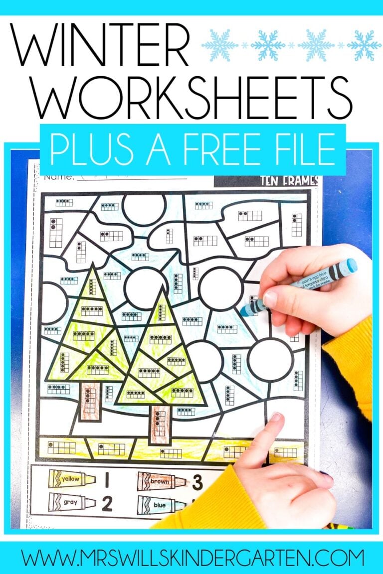 85 Winter Worksheets For Kindergarten 45