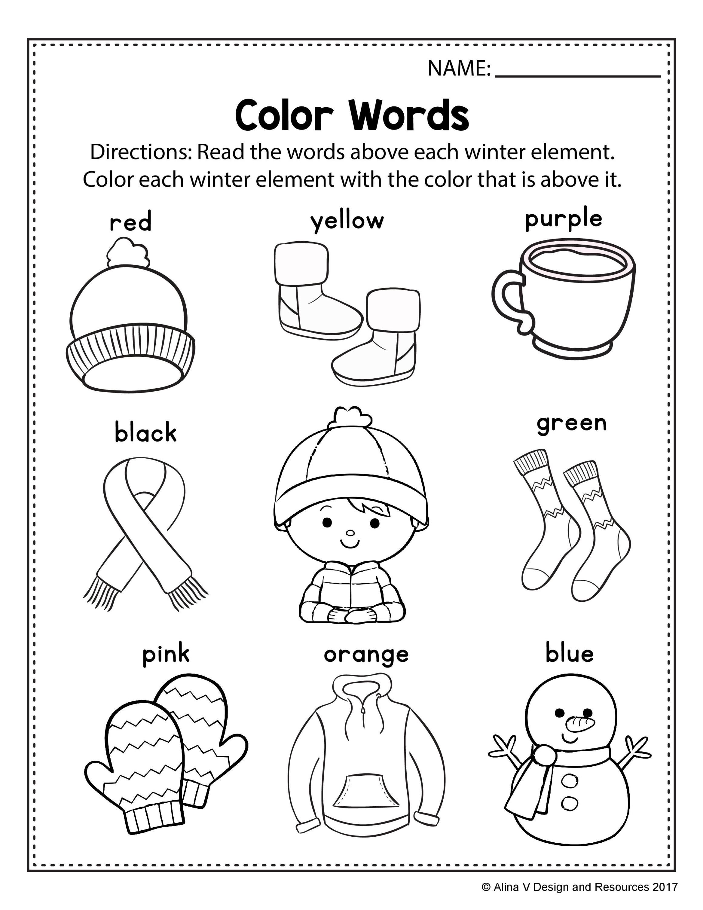 85 Winter Worksheets For Kindergarten 46