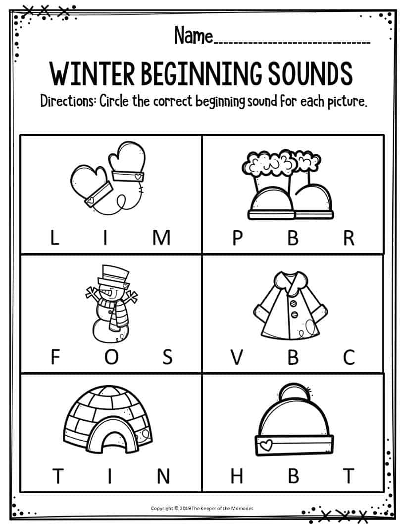 85 Winter Worksheets For Kindergarten 56