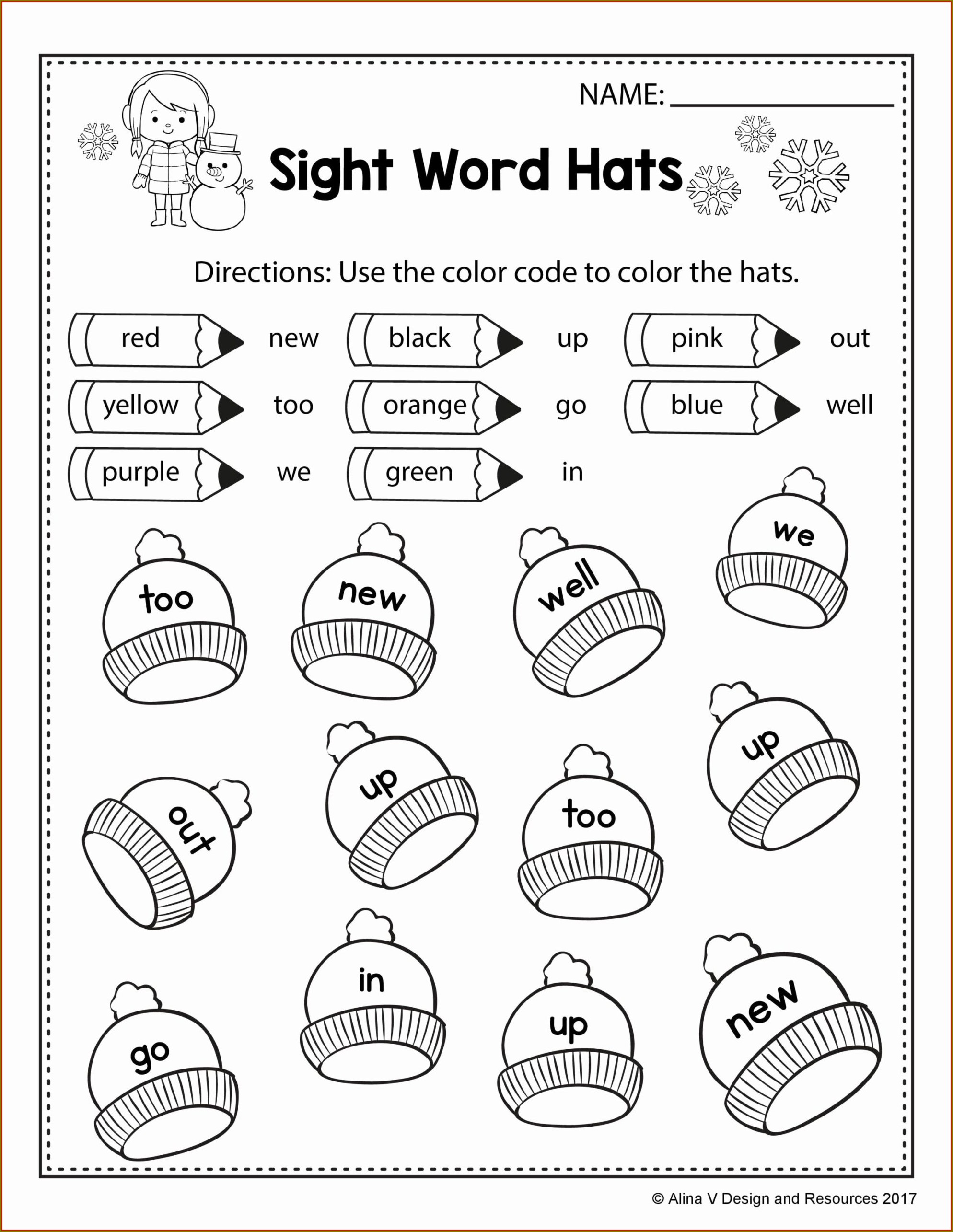 85 Winter Worksheets For Kindergarten 6