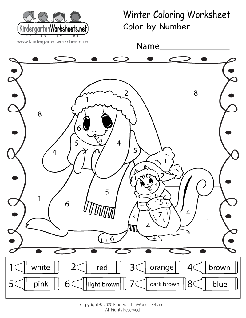 85 Winter Worksheets For Kindergarten 62