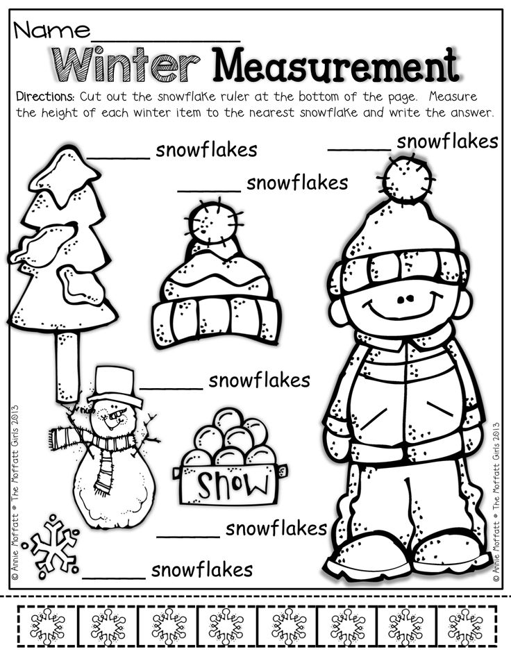 85 Winter Worksheets For Kindergarten 7