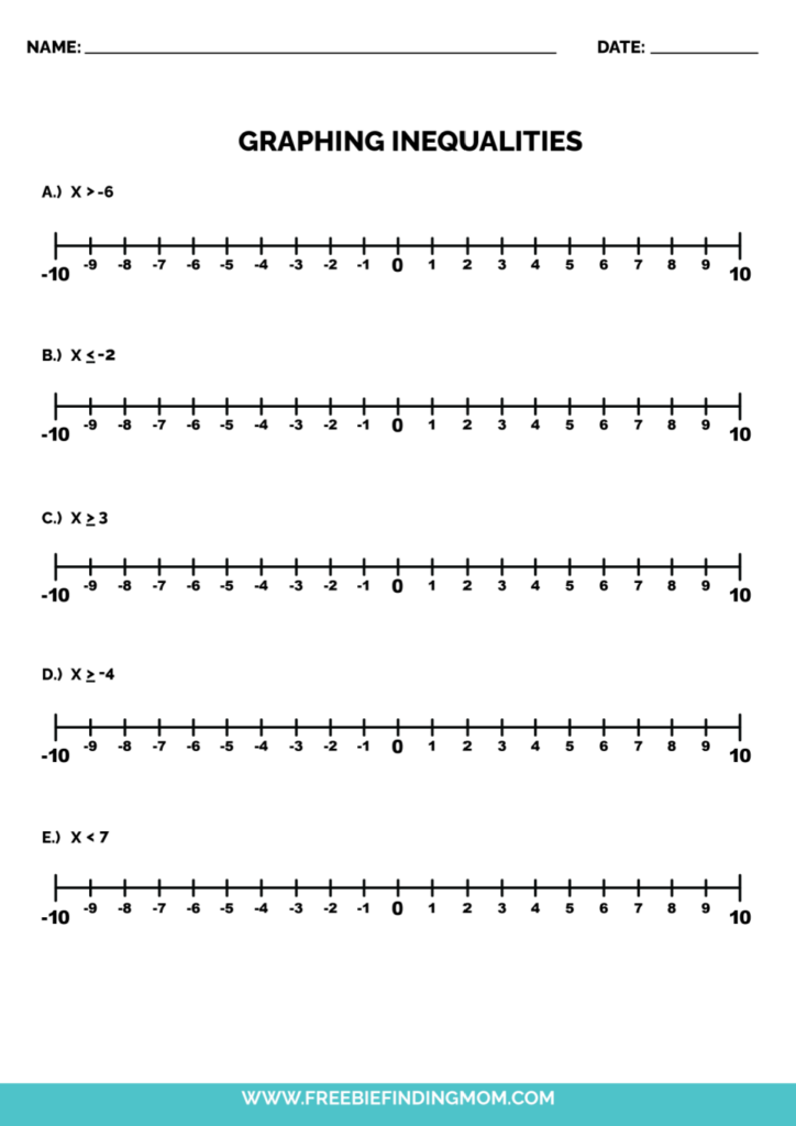 90 Graphing Inequalities Worksheet Pdf 1