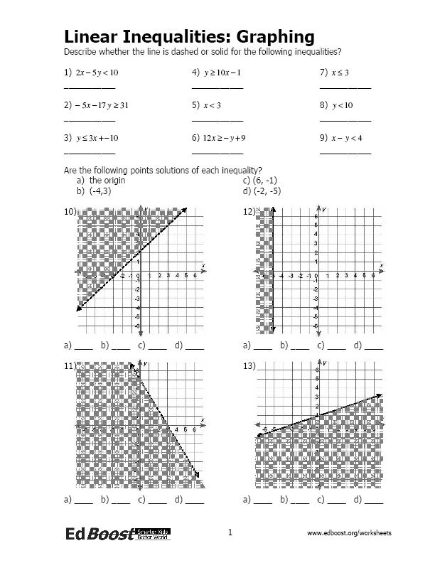 90 Graphing Inequalities Worksheet Pdf 13