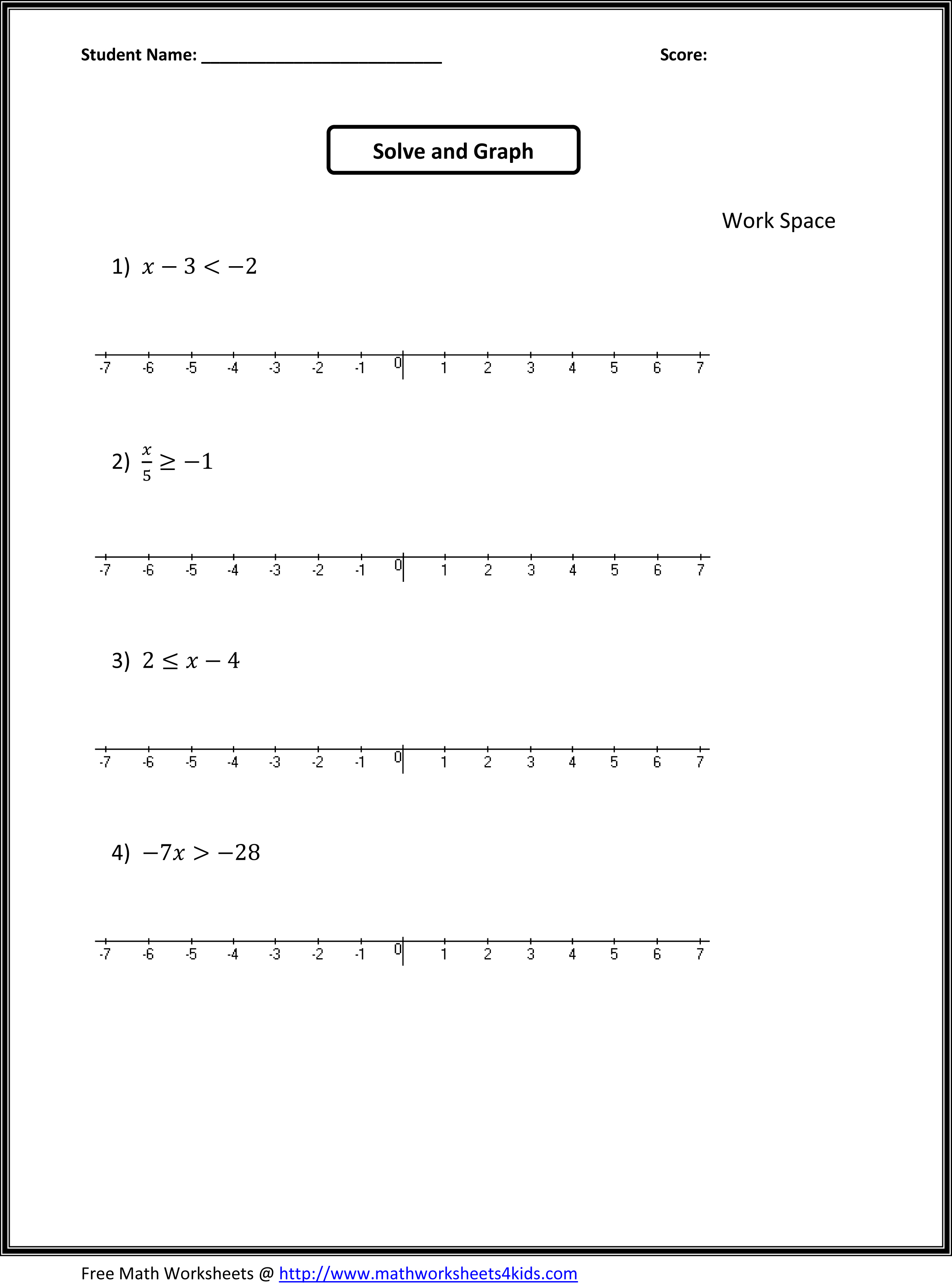 90 Graphing Inequalities Worksheet Pdf 17