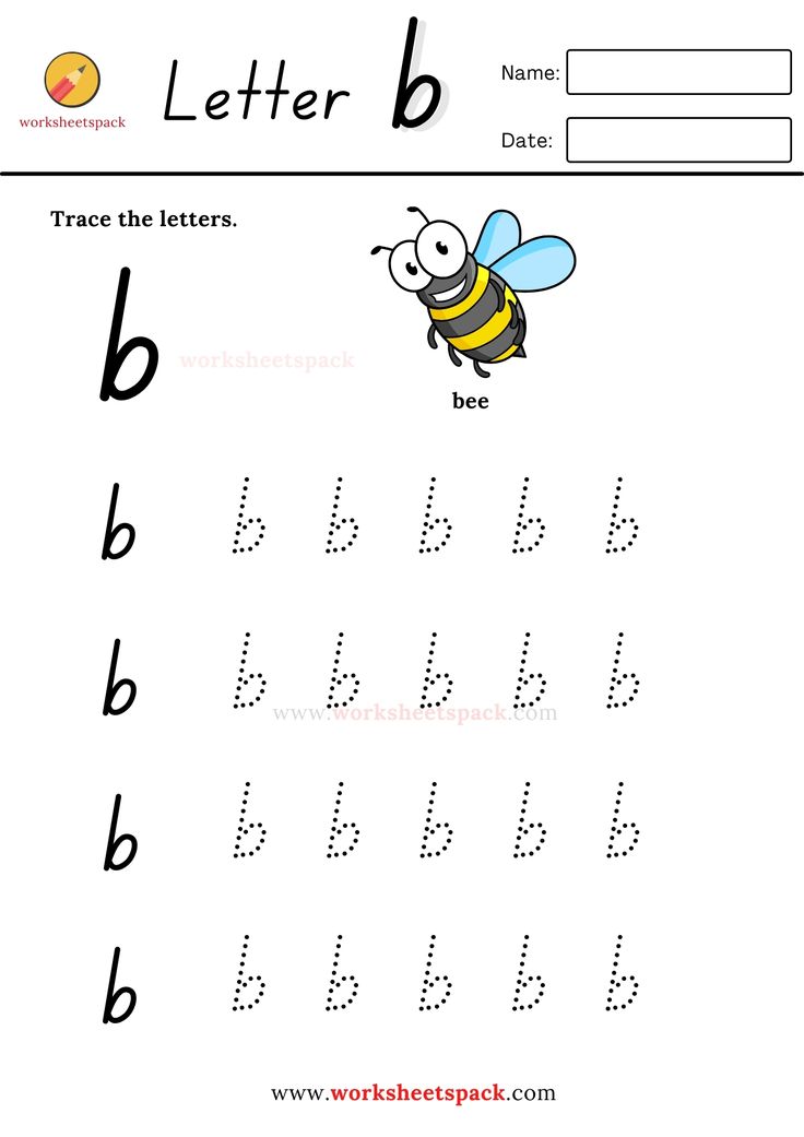 90 Letter B Tracing Worksheets 20