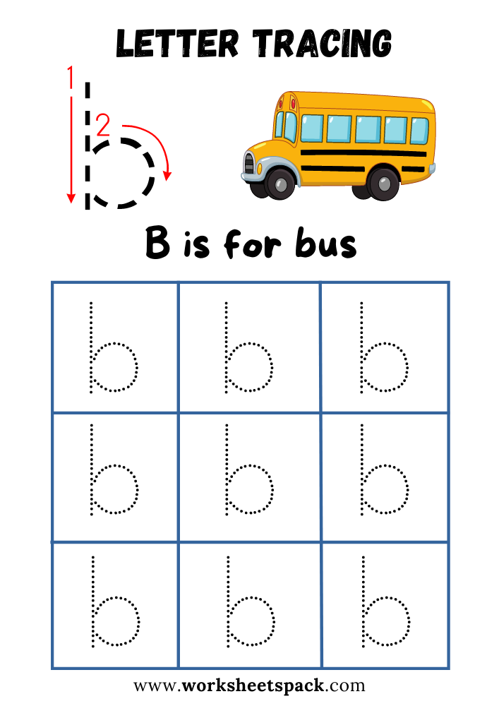 90 Letter B Tracing Worksheets 37