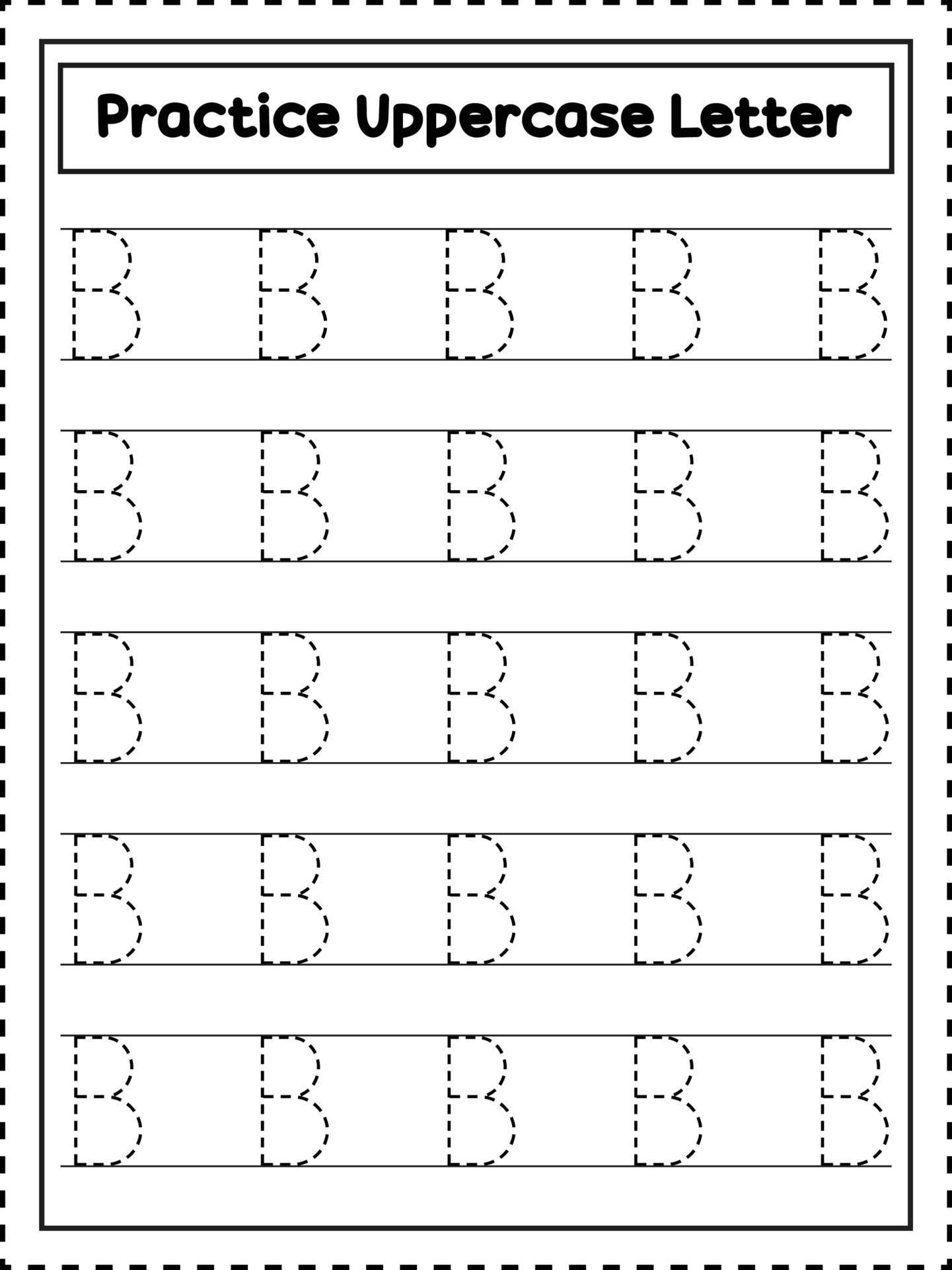 90 Letter B Tracing Worksheets 51