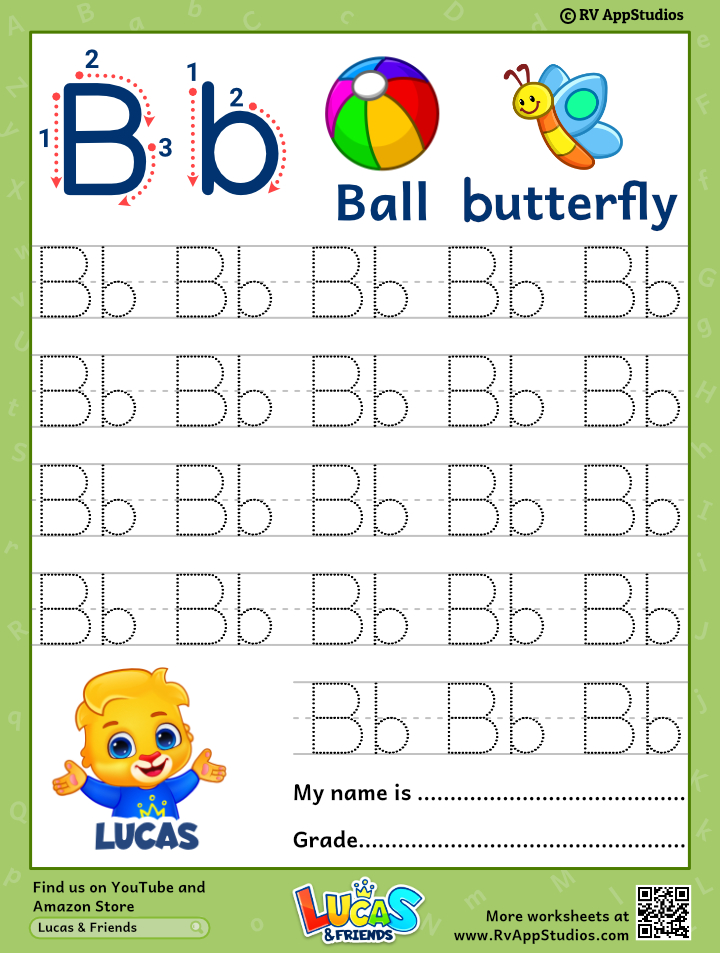 90 Letter B Tracing Worksheets 70