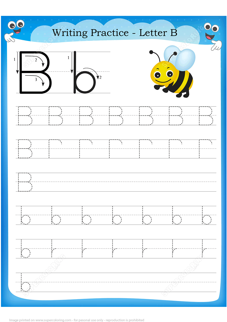 90 Letter B Tracing Worksheets 73