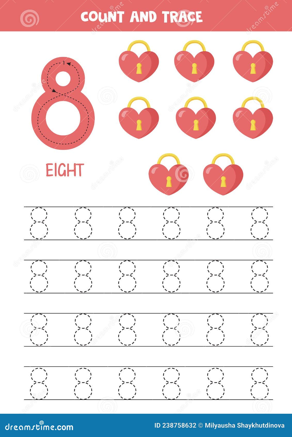 90 Number 8 Worksheet Preschool 17