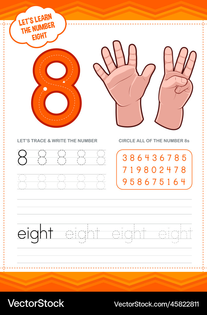 90 Number 8 Worksheet Preschool 18