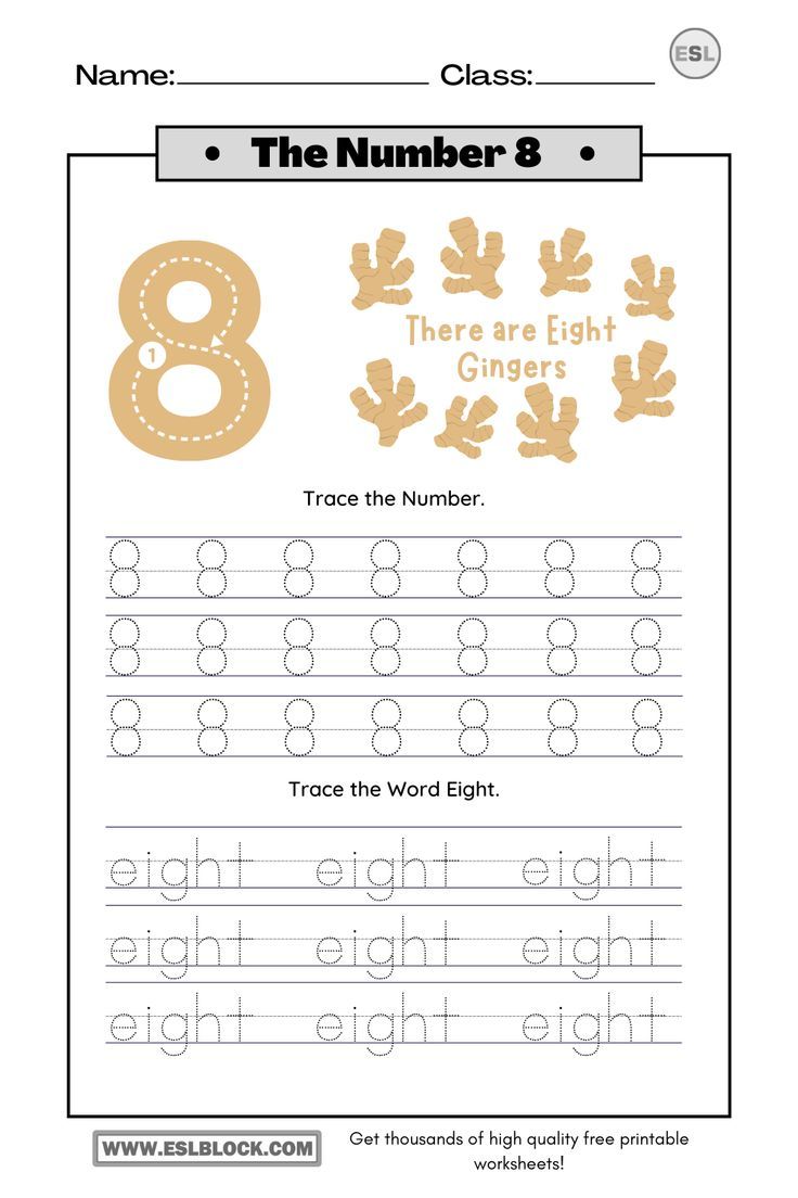 90 Number 8 Worksheet Preschool 21