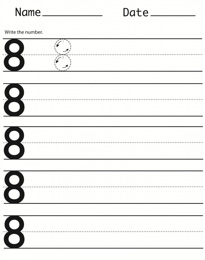 90 Number 8 Worksheet Preschool 25