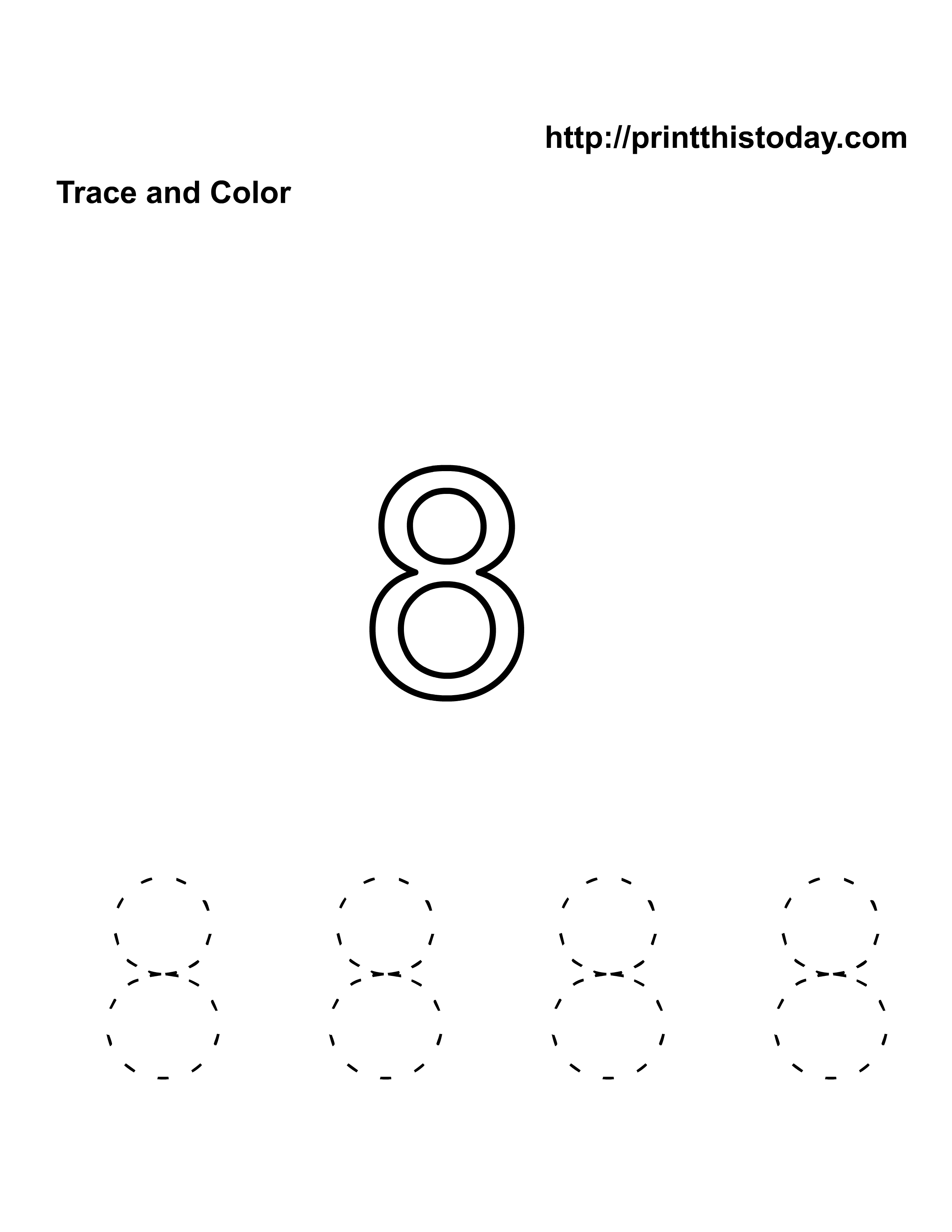 90 Number 8 Worksheet Preschool 26